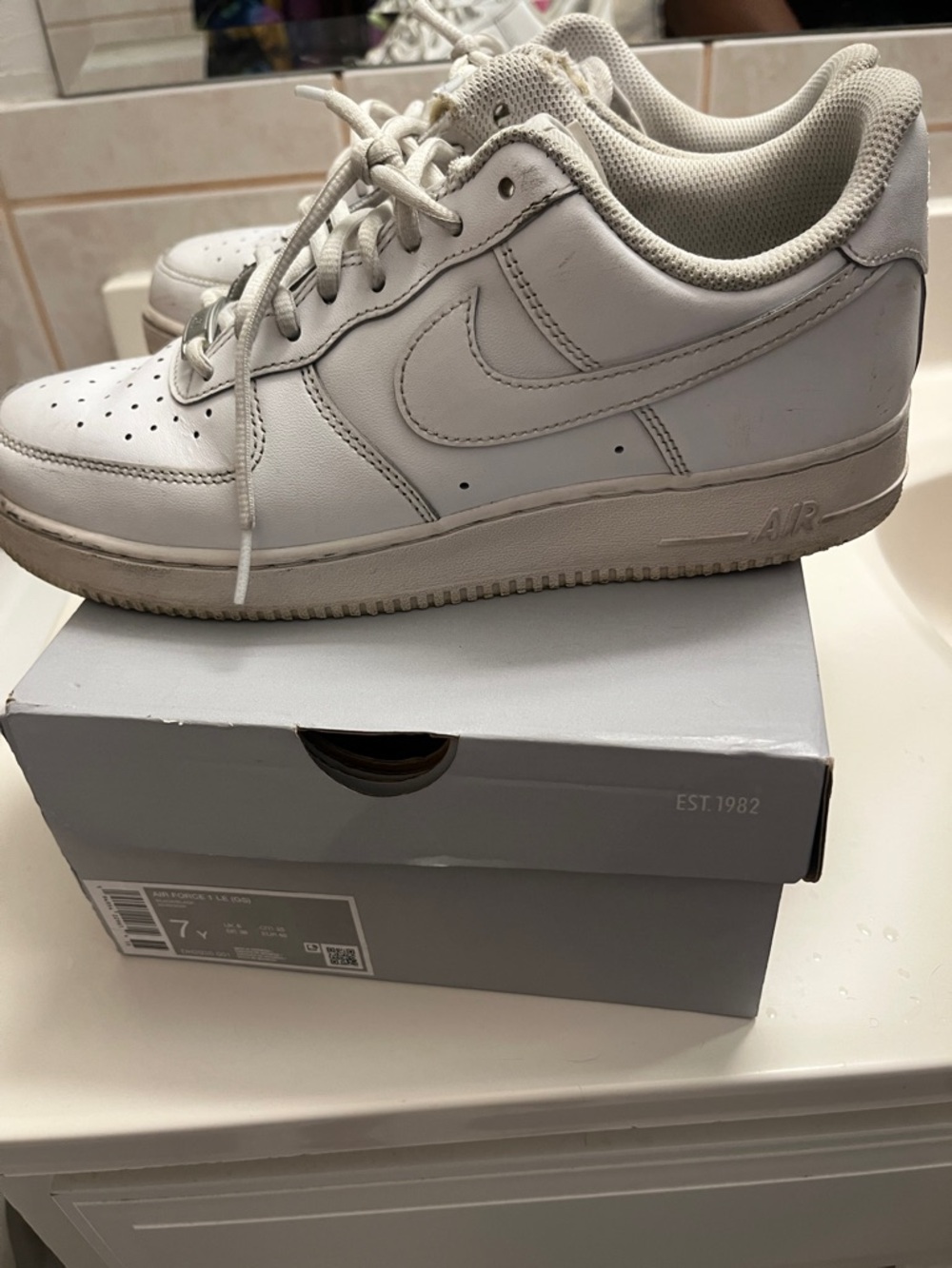 Nike Air Force 1s White Low-Top Sneakers